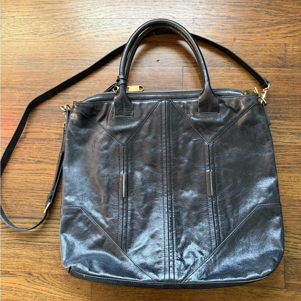 Black Leather Handbag